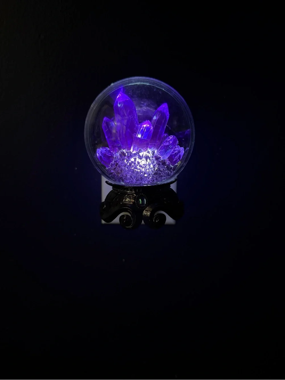 Bath & Body Works Purple Crystal Globe Wall Decor